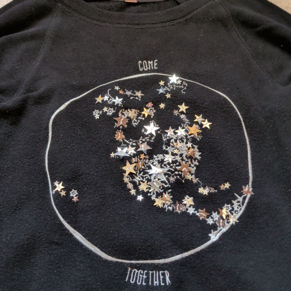 Free People Women Sweaters Pullovers Black Acrylic Size M/L - Picture 3 of 9